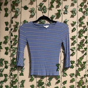 Blue Striped Women's Top